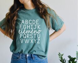 ABC Elemeno Oversized Shirt, Kindergarten Teacher Shirt, Teacher Shirt
