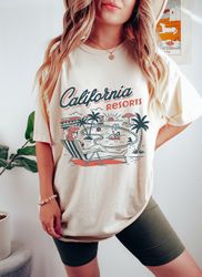 California Resorts Oversized TShirt, California Vacation Shirt, Comfort Colors Summer Shirt