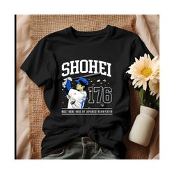 Shohei 176 Home Runs Celebration Dodgers Baseball Shirt.jpg