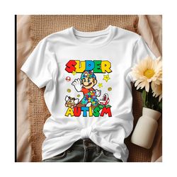 Retro Super Mario Super Autism Shirt.jpg