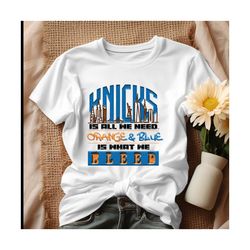 New York Knicks All We Need Orange And Blue Shirt.jpg