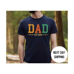 Custom Dad Shirt, Personalized Dad TShirt, Gift for Dad, New Dad TShirt, Fathers Day Gift , Christmas Gift Dad , Comfort