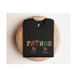 Custom Dad and Kids Name Shirt, Shirt with Father and Child Names ,Father's Day , Personalized Gifts for Dad from Daught