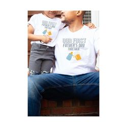 Our First Father's Day Together Shirt, Father's Day Gift, Daddy And Me, First Fathers Day Gift For Son or Daughter Tee,