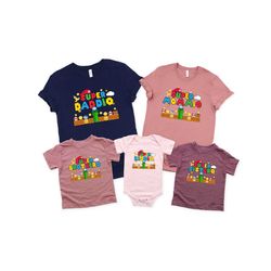 Super Daddio Game Shirt,New Dad Shirt,Super Mommio Shirt,Father's Day Shirt,Super Kiddio Shirt,Gift for Dad,Family Match