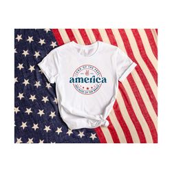 America Land Of The Free Because Of The Brave Shirt, USA Flag Shirt, Patriotic Shirt, American Shirt, 4th Of July Shirt,