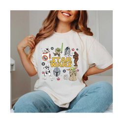 Star Wars Comfort Colors Shirt, Vintage Baby Yoda Star Wars Sweatshirt.