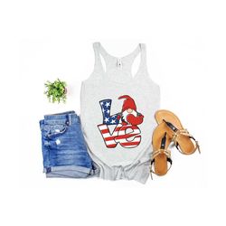 4th of July Love Gnome Shirt,Freiheit Shirt,Vierter Juli Shirt,Patriotisches Shirt,Independence Day Shirts,Patriotische