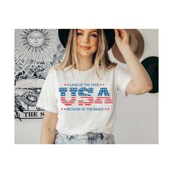 Land Of Free USA Shirt, America Shirt, USA Shirt, Patriotic Tee, Fourth of July Shirt, 4th of July Tee, Independence Day