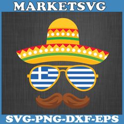 greek easter sunglasses cinco de mayo mexican kids boys svg, cinco de mayo svg, mexican hat svg