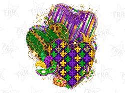 Mardi Gras hearts png sublimation design download, Happy Mardi Gras png, Mardi Gras carnival png, sublimate designs down