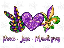 Peace love Mardi Gras png sublimation design download, Peace love png, Mardi Gras png, western Mardi Gras png, sublimate
