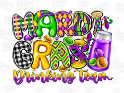 Mardi Gras drinking team png sublimation design download, Happy Mardi Gras png, Mardi Gras carnival png, sublimate desig