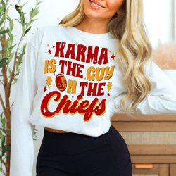 Karma is the guy on the chiefs png- instant download file - png zip files for Cricut & Silhouette Cameo - Swift