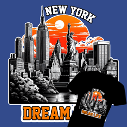new-york cityscape dream life (png)