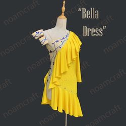 Custom Bella Dress, DanceSport Skating Competition Dress for adults and kids