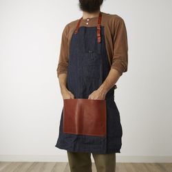 DENIM CHEF'S APRON