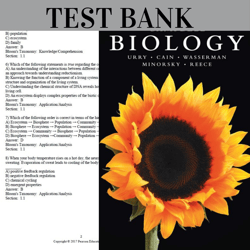Latest 2023 Campbell Biology 11th Edition by Lisa Urry Test Bank | All Chapters Included