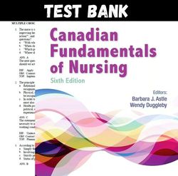 Latest 2023 Canadian Fundamentals of Nursing 6th Edition Potter Test bank | All Chapters