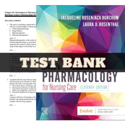 Latest 2023 Lehne's Pharmacology for Nursing Care 11th Edition by Jacqueline Rosenjack Burchum Test Bank | All Chapters