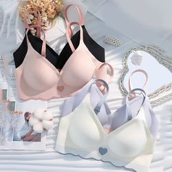 Women Seamless Bra,Super Thin Push Up Tops Summer Comfortable,AB Cup Sexy Bralette Soft No Wire