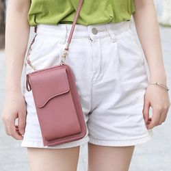 Women's Small Crossbody Shoulder Bags PU Leather, Female Cell Phone Pocket Bag,Ladies Purse Card Clutches Wallet Messeng