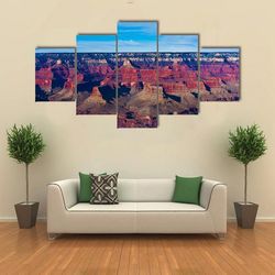 beautiful landscape of grand canyon national park 5 pieces canvas wall art, large framed 5 panel canvas wall art