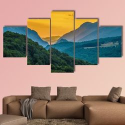 beautiful landscape of montenegro nature 5 pieces canvas wall art, large framed 5 panel canvas wall art
