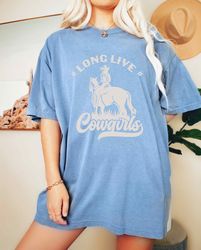 Long Live Cowgirls Oversized Shirt, Vintage Shirt, Cowboy Shirt