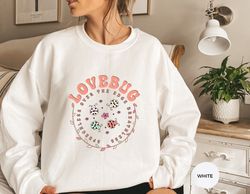 Lovebug Collegiate Sweatshirt, Jonas Brothers Sweatshirt, Gift for Her
