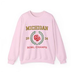 Michigan Football Rose Bowl Sweatshirt, Vintage College Sweatshirt, Rose Bowl Winners