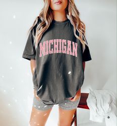 Michigan Oversized TShirt, Michigan Shirt, Michigan State 1