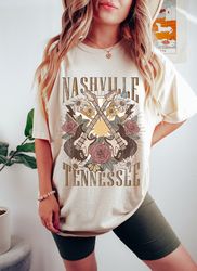 Nashville Tennessee Oversized Vintage T-Shirt, Tennessee Shirt, Comfort Colors Tshirt