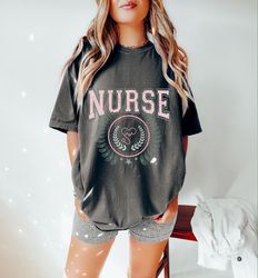 Nurse University Comfort Colors Oversized Shirt, Comfort Colors Tshirt, Graphic Tee