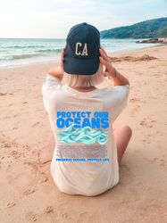 Protect Our Oceans Shirt, Comfort Colors Shirt, Save The Ocean