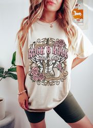Rock and Roll Wild Spirit Oversized TShirt, Comfort Colors Tshirt, Womens Graphic Tees 1