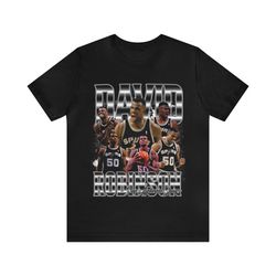 Vintage 90s Basketball Bootleg Style T-Shirt DAVID ROBINSON 90s Unisex Tee