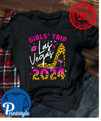 Las Vegas Girls Trip 2024 Girls Weekend Party Friend Match T-Shirt