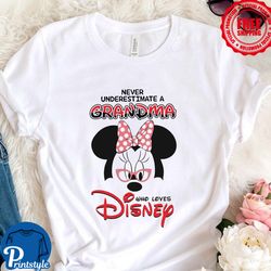 Womens Disney Minnie Mouse Grandma Head Icon Magic