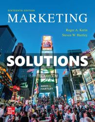 Solutions Manual for Marketing 16th Edition Kerin
