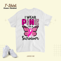 im a survivor pink ribbon breast cancer awareness Unisex Standard T-Shirt