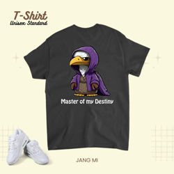 Wise One Nostrich Purple Ostrich Master of my Destiny Unisex Standard T-Shirt
