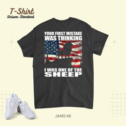 your first mistake was thinking i was one of the sheep Lion 9 Unisex Standard T-Shirt
