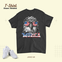 4th of july 3women 2men bald eagle mullet murica Unisex Standard T-Shirt