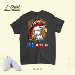 4th of July American Flag Merica USA Patriotic Eagle Pride Unisex Standard T-Shirt