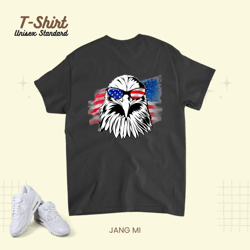 4th of July Patriotic America 2USA American Eagle Patriot 214 Unisex Standard T-Shirt