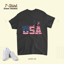 4th of july patriotic america flag eagle  Unisex Standard T-Shirt