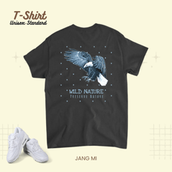 Albanais Eagle 2Preserve Wild Nature 2Blue Studs Unisex Standard T-Shirt