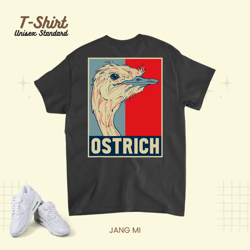 Allegedly Bird Animal Ostrich Lover Retro Ostrich 21 Unisex Standard T-Shirt