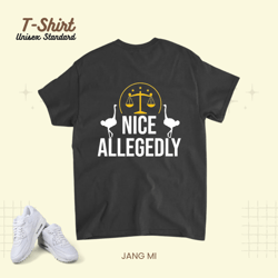 Allegedly Lawyer Funny Ostrich for men or woman 212 Unisex Standard T-Shirt